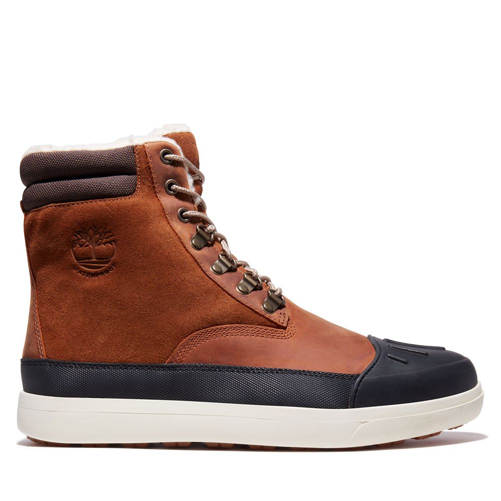 Timberland Μποτες Χιονιού Ανδρικα Καφε/Μαυρα - Ashwood Park Waterproof - Greece 9431657-FX